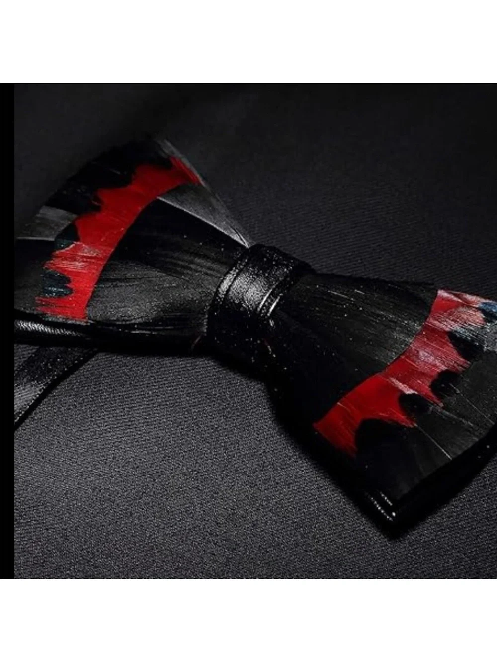 Feather Pre-tied Bow tie